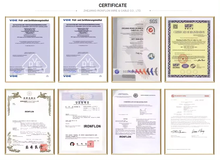 Electric wire cable certificate Electric wire cable certificate
